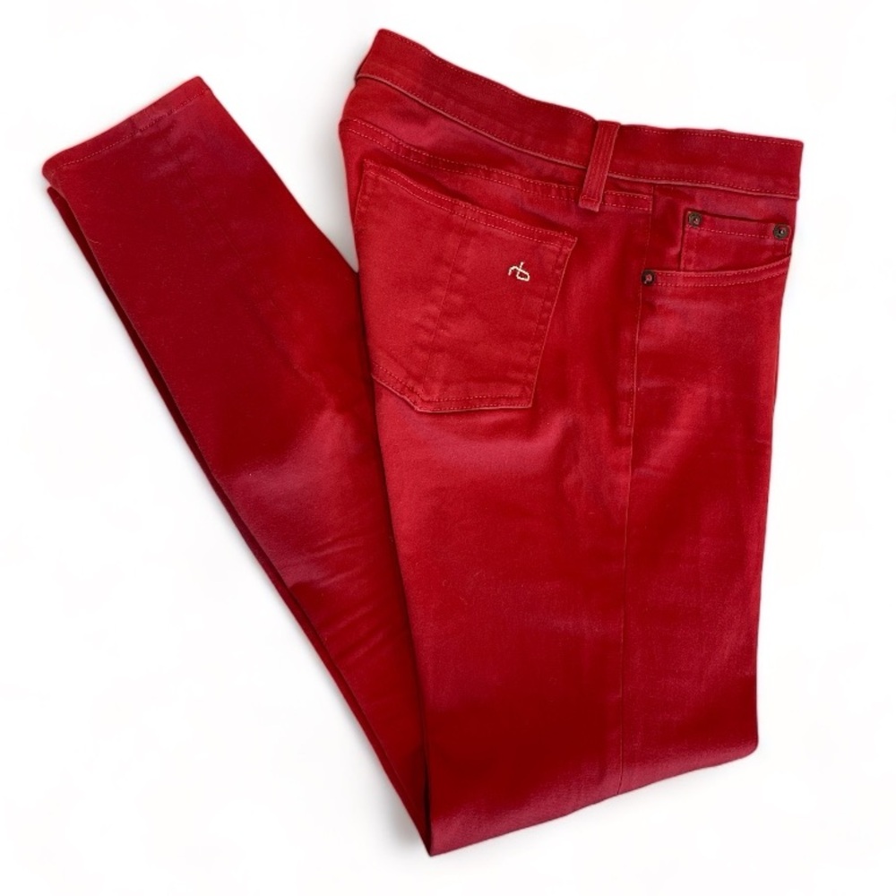 Dark Red rag & bone leggings
